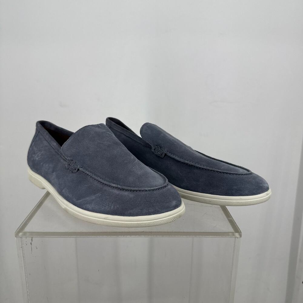 Allen Edmonds Loafers Mens 12D Blue Suede Slip On Classic Leisure Outdoor